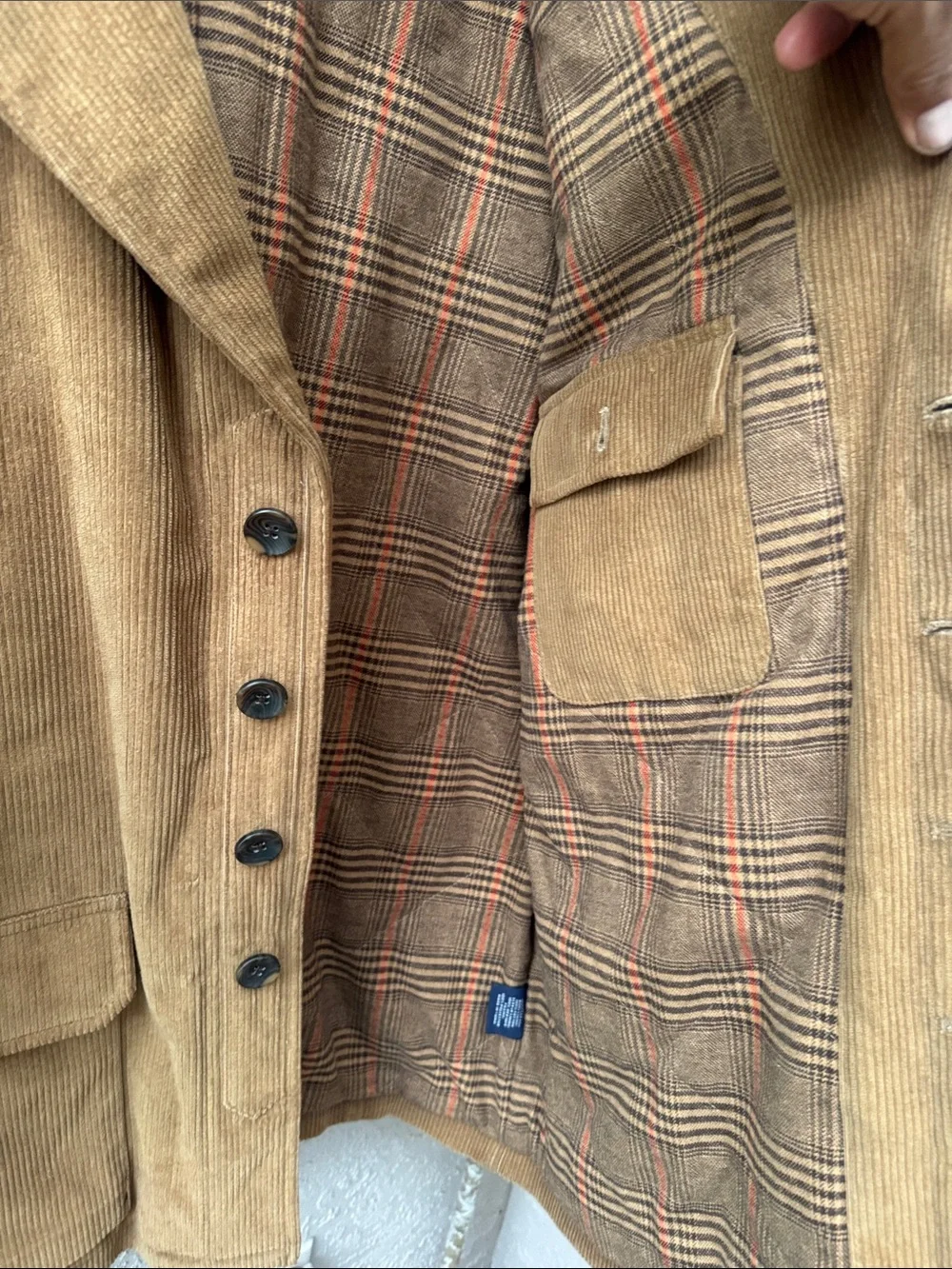Daniel Cremieux Collection Brown Corduroy Field Jacket
